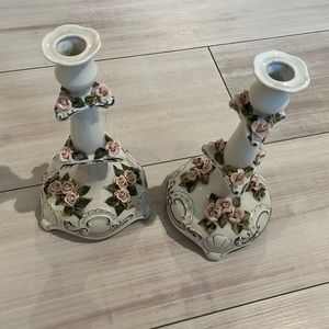 Handmade Fine Porcelain Candle Holders